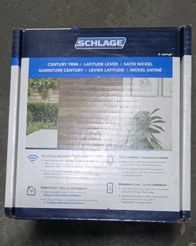 Schlage Encode WiFi Smart Lock, Keyless Entry Touchscreen, FE789WB CEN 619LAT