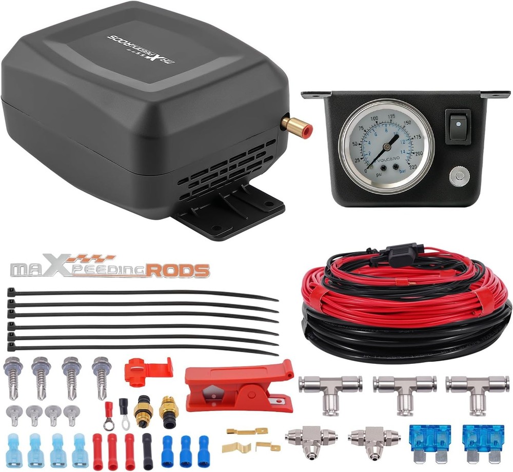 maXpeedingRods Air Compressor System Universal Air Spring Compressor Kit 6831A2G