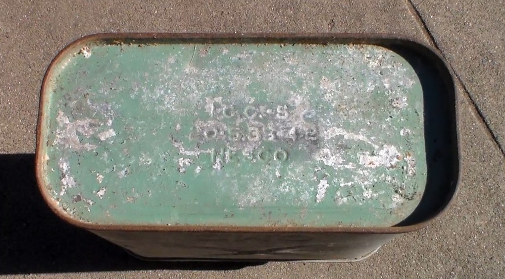Old Relic WW2 US Army 1942 Dated Galvanized "Jerry Can" Water Can "NESCO" (USED)