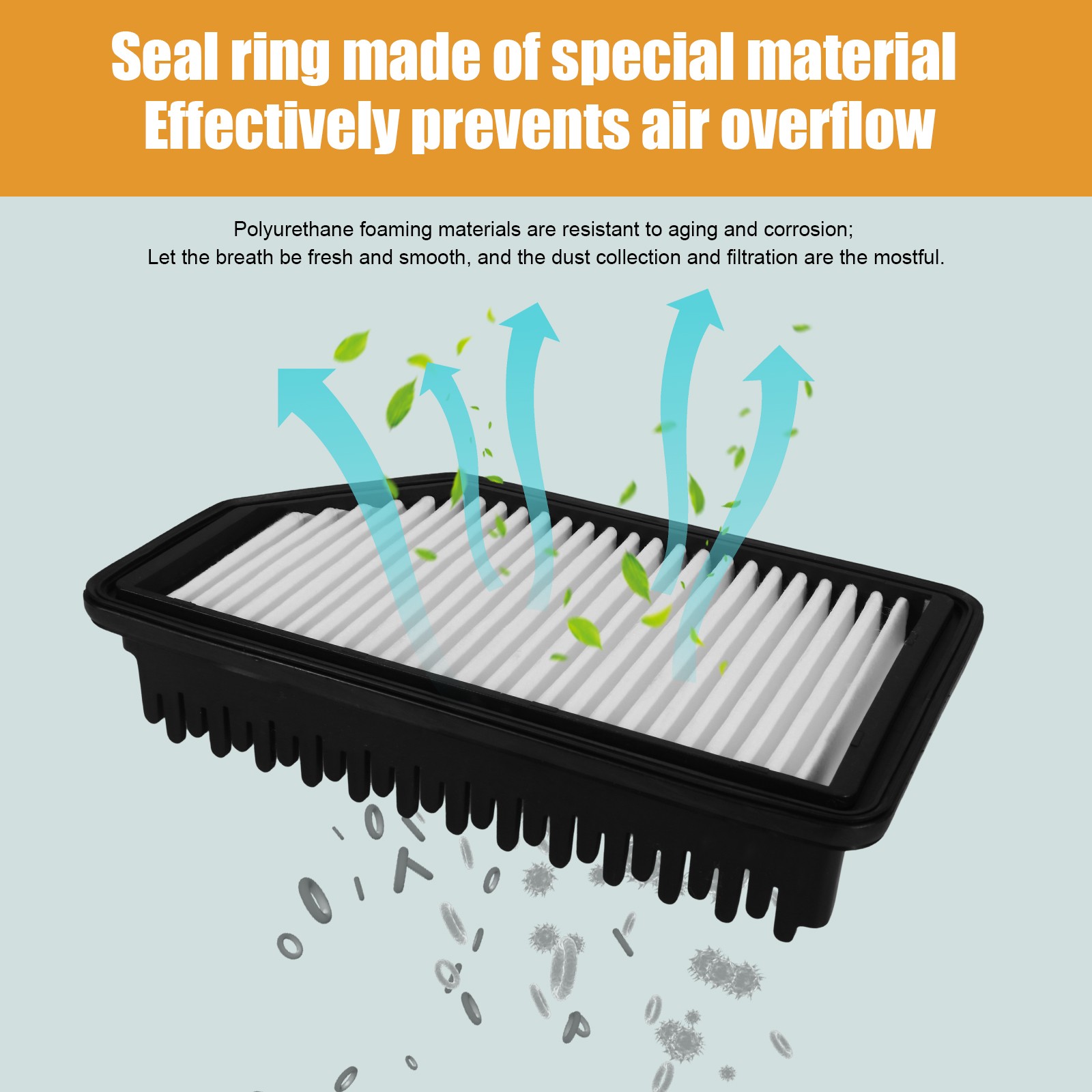 CA11206 AF5206 Engine+Cabin air filter For Kia Soul 2014 - 2019 1.6L 2.0L