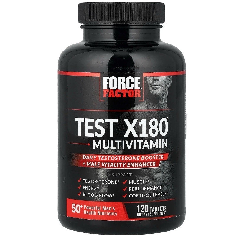 Force Factor Test X180 -Multivitamin, 120 Tablets Exp: 04-28+
