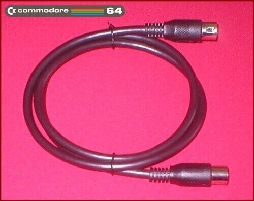 Serial Data Cable for Commodore 64 64C 128 Computer Disk Drive 1541 1541-II NEW