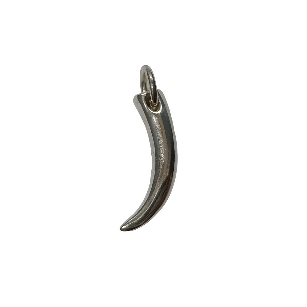 Genuine Sterling Silver Pendant Horn Solid Handmade Hallmarked 925
