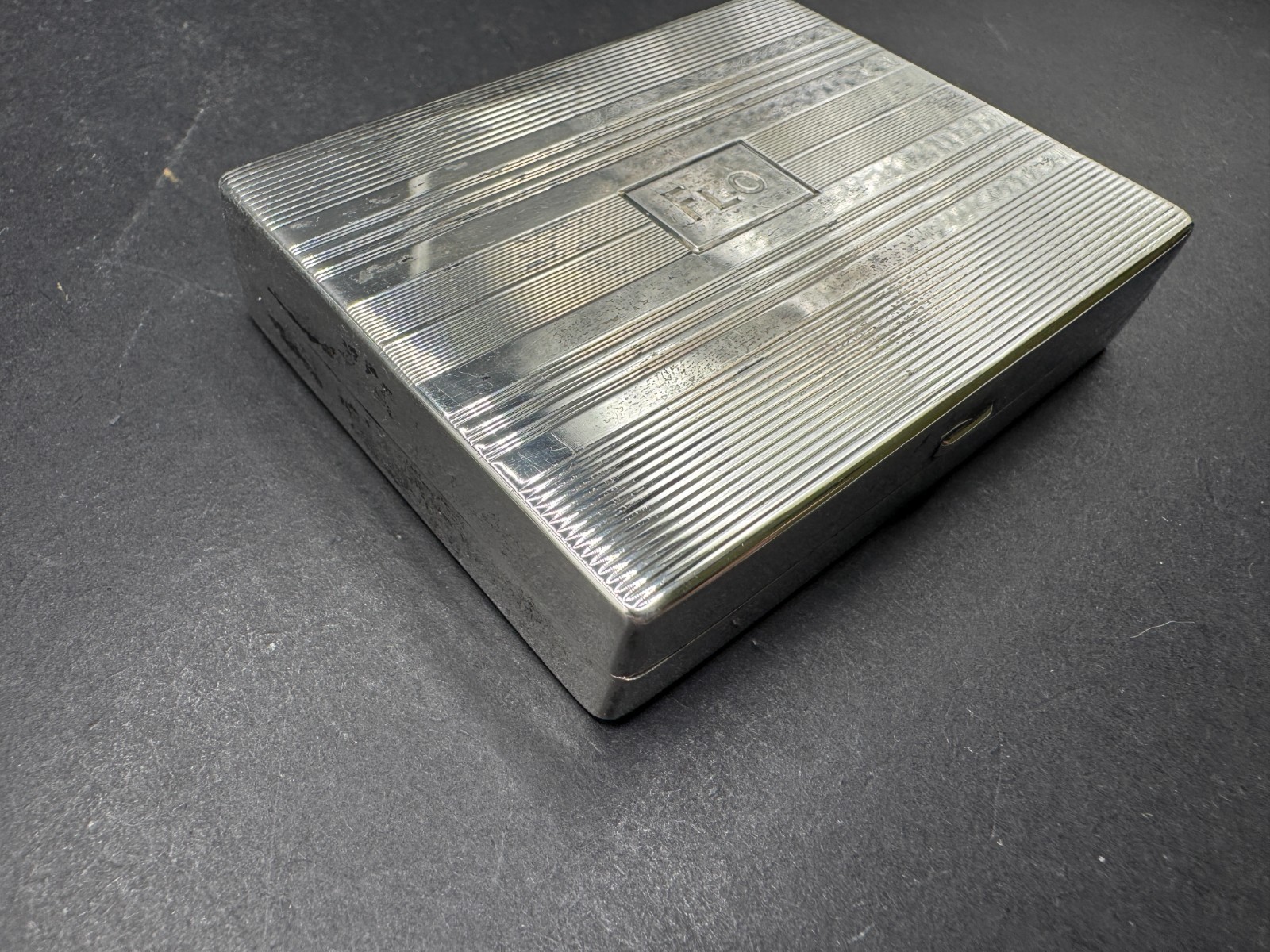 Vintage Tiffany & Co. Sterling Silver 925 Cigarette Case W/ Monogram 2.92"x2.23"