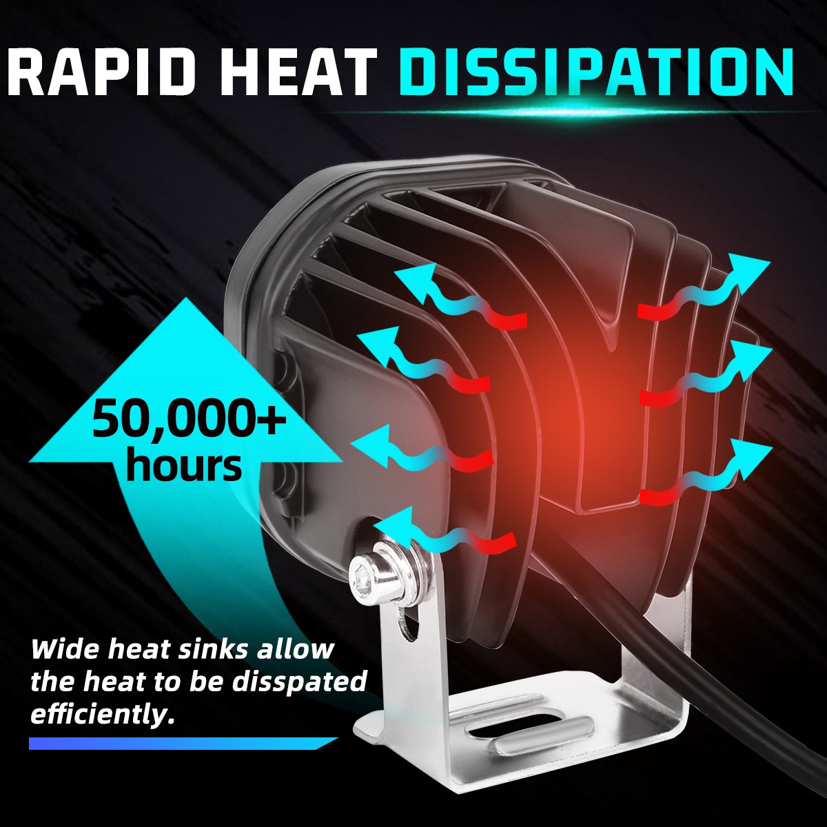 For Can-am Maverick X3 XDS XRS Roof 50" Curved LED Light Bar+RGB 4" Pods +Wire