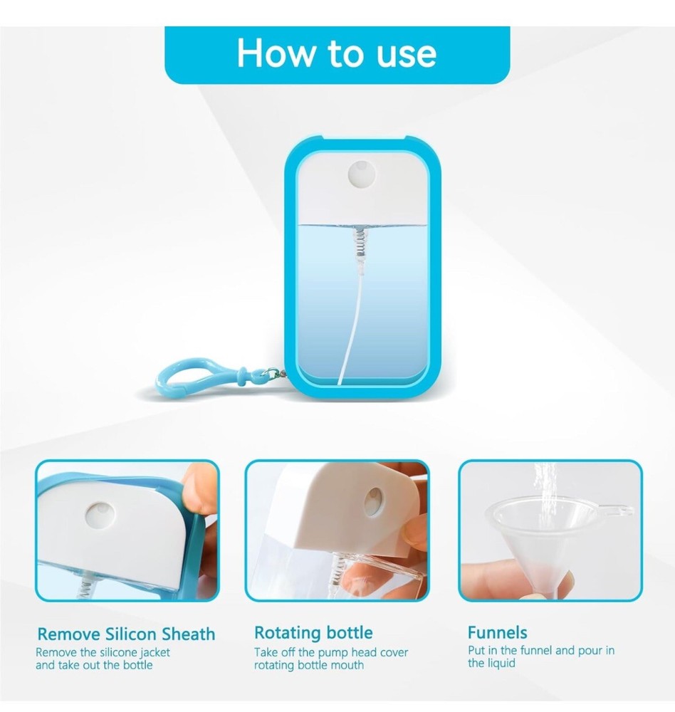 4 PCS 50ml Card Spray Bottles