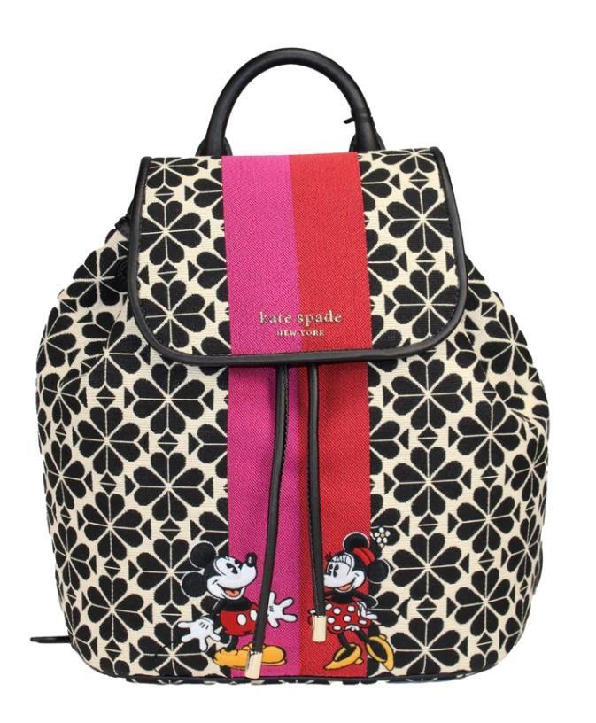Kate Spade Disney 100 Years Mickey & Minnie Jacquard Backpack NWT