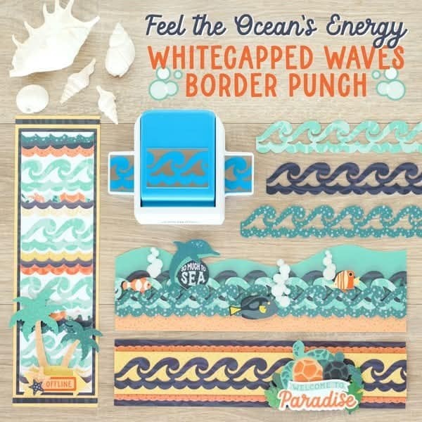 Creative Memories WHITECAPPED WAVES  Border Punch