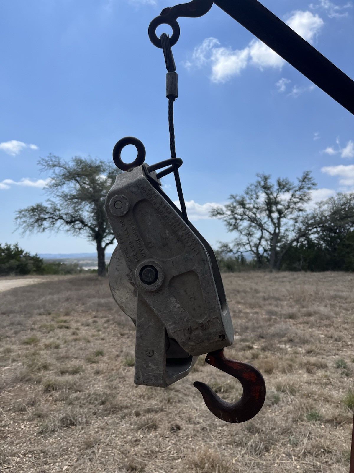 LUG-ALL Model 6000-15 Aluminum Hoist MFG By Lincoln Precision For Lug-All Tested