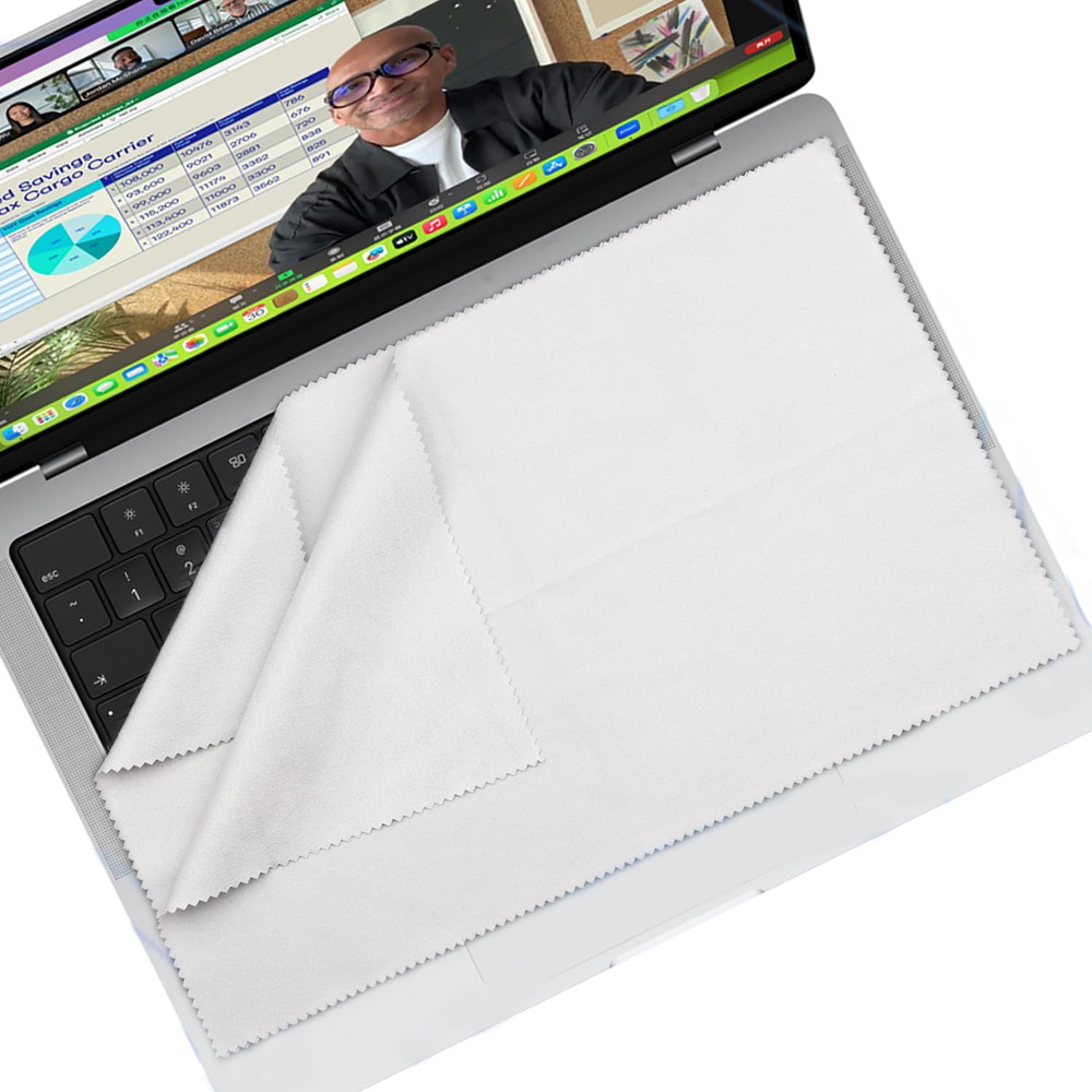 2-Pack Microfiber Liner Cleaning Cloth,Cleaning Screen Dust, Keyboard Protector