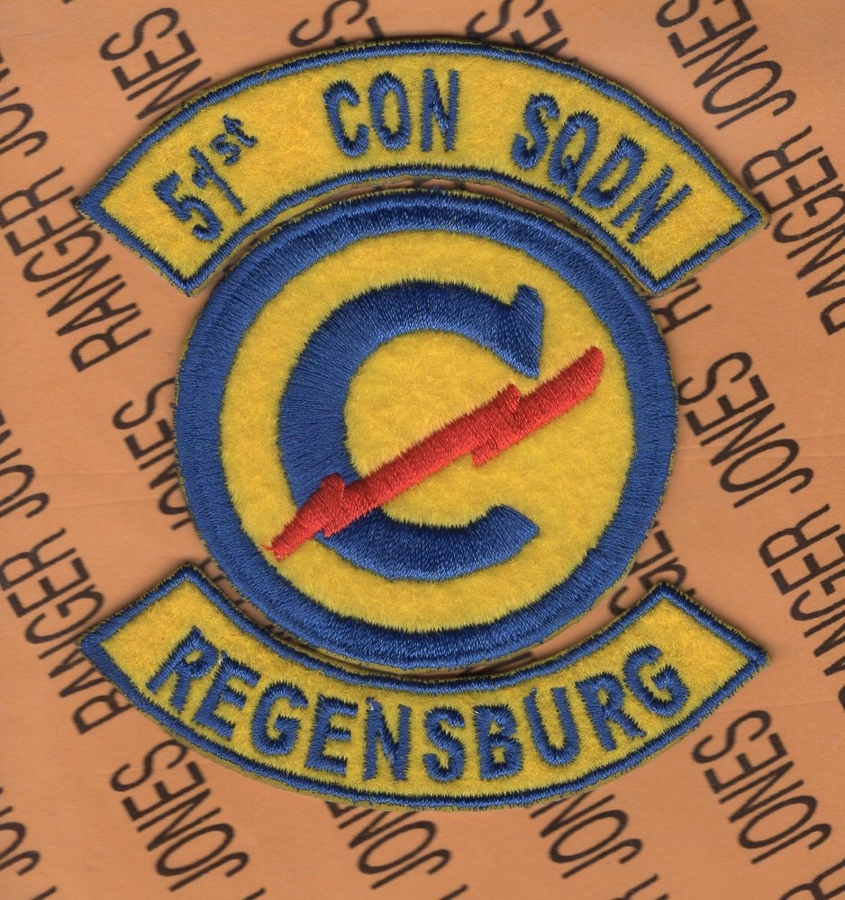 US Army 51st CONSTABULARY SQUADRON REGENSBURG patch tab set