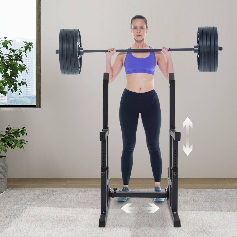 Barbell Rack Adjustable Barbell Weight Stand Multi-function Rack Home Gym