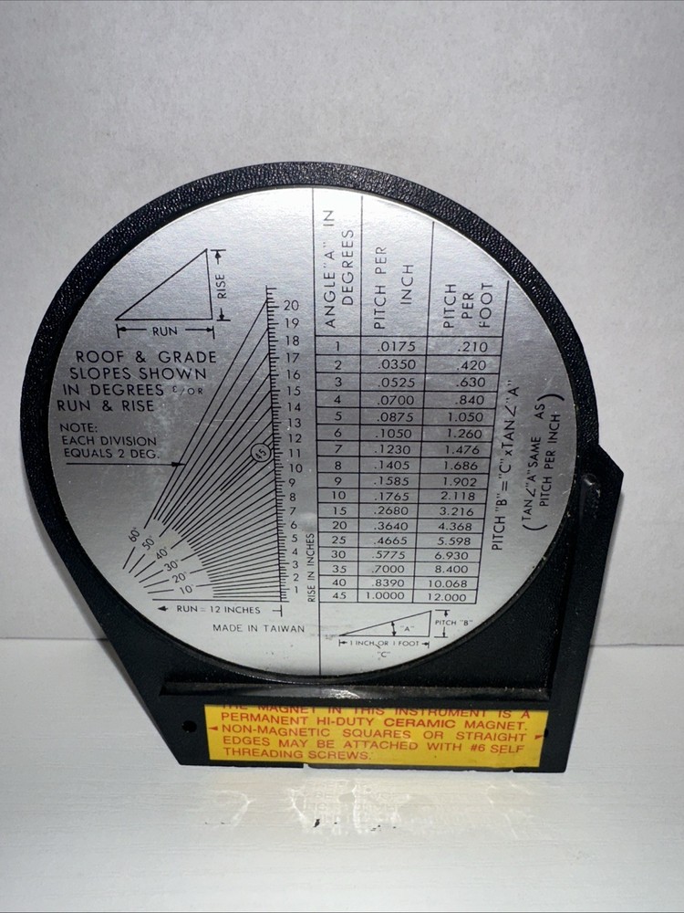 DIAL MAGNETIC BASE ANGLE FINDER PROTRACTOR GAUGE PROTRACTER FINDING DEGREE GAGE
