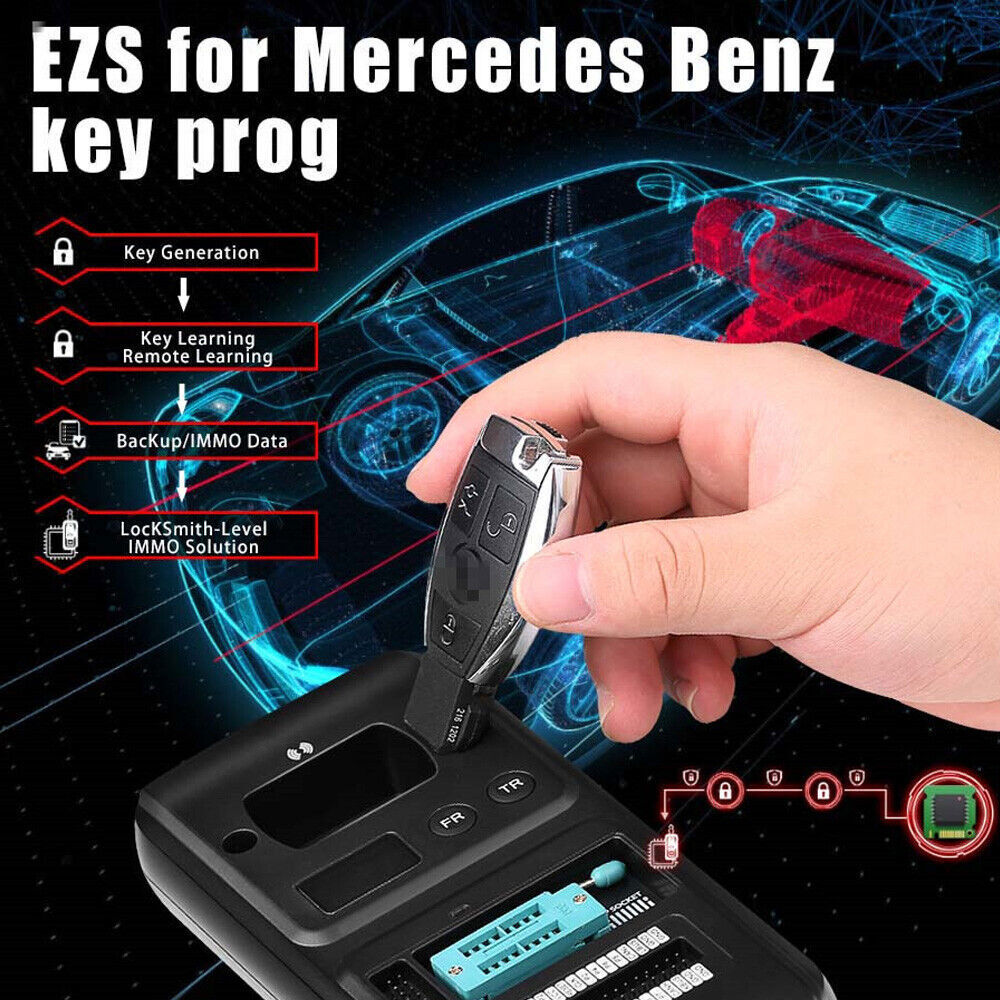 XTOOL USED KC501 Car K^ey Programmer Read Write EEPROM MCU Infrared For Benz