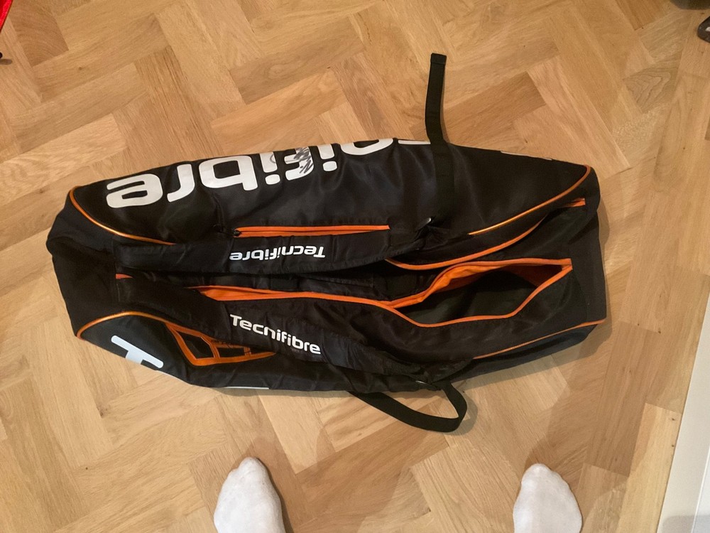 Nick Matthew signed Technifibre squash bag two compartments