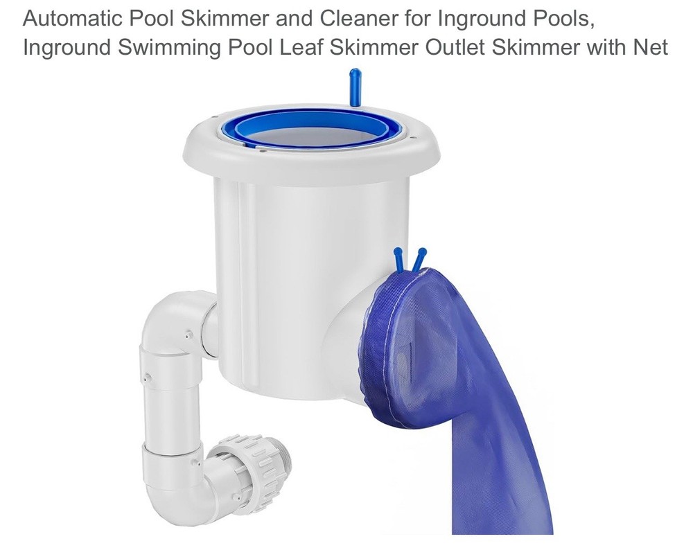 Automatic Pool Skimmer Cleaner for Inground Pools Leaf Skimmer Net