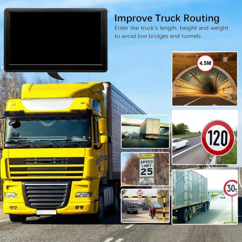 Professional Truck GPSs Navigators With Map Updates And Route Optimization