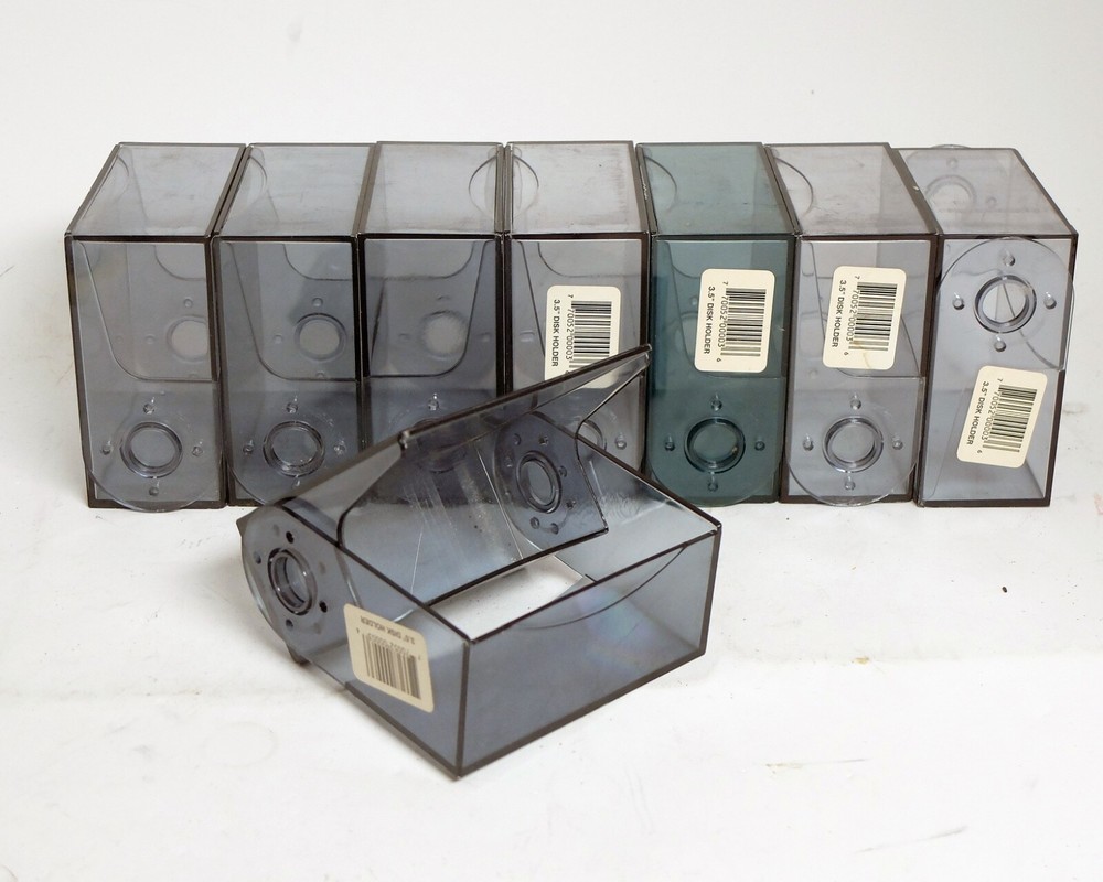 Generic 3.5 Floppy Disk Storage Plastic Hard Cases Used