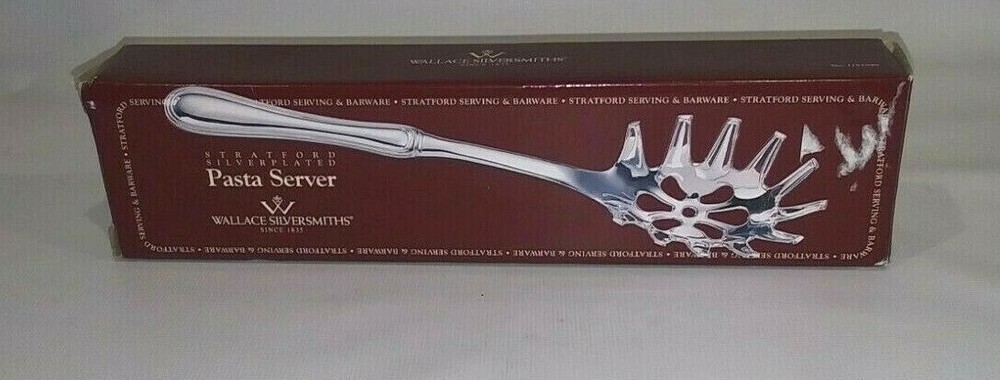 Wallace Siversmiths Stratford Silverplated Pasta Server New in Box