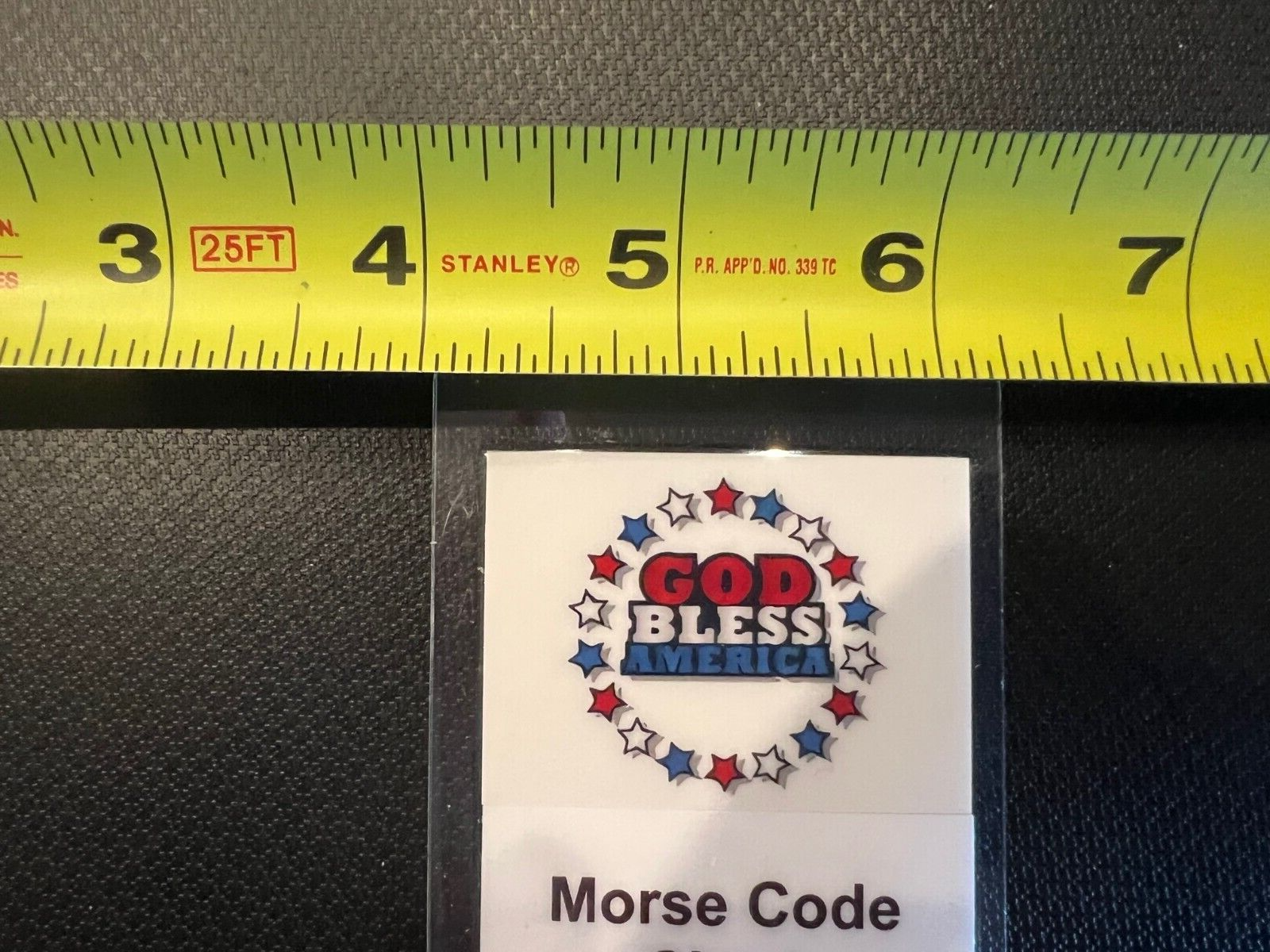 Patriotic Morse Code Chart & Phonetic Alphabet Bookmark *Military/International