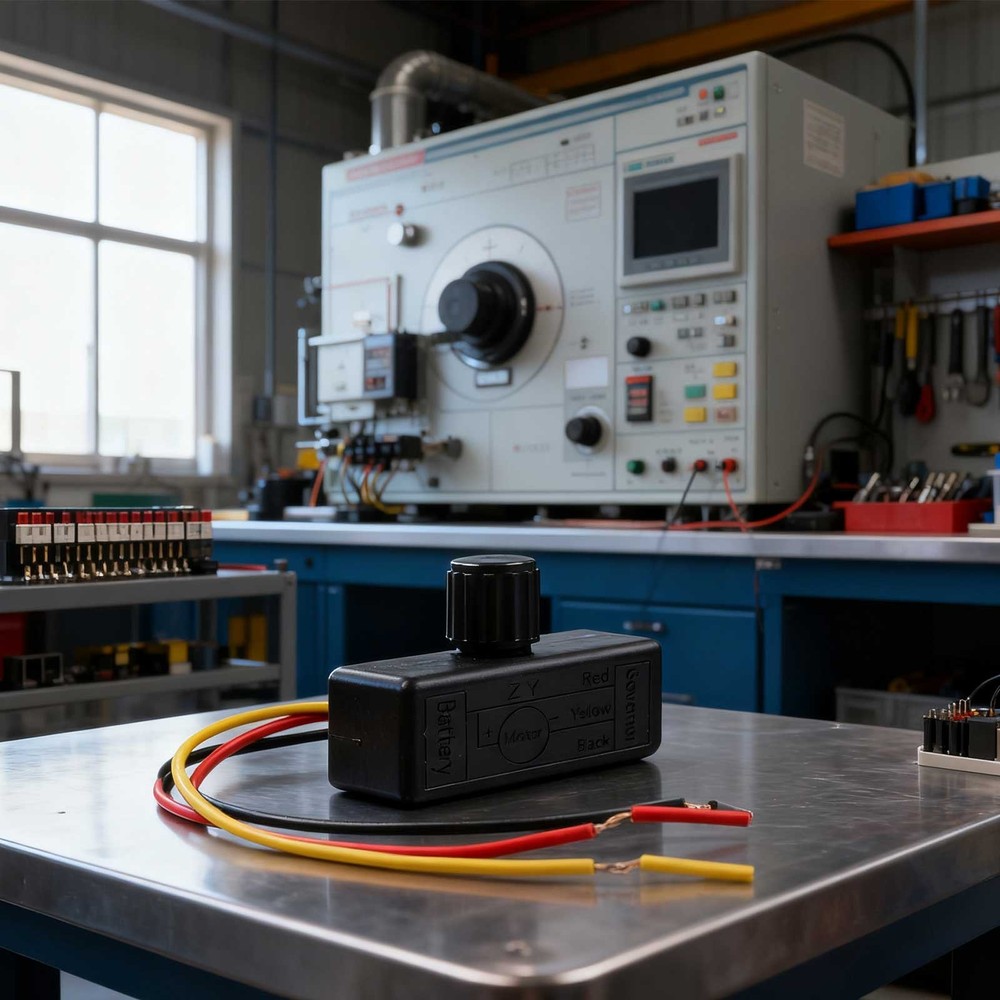 Compact 12V Speed Regulator Knob for Easy Dimming and Speed Adjustment