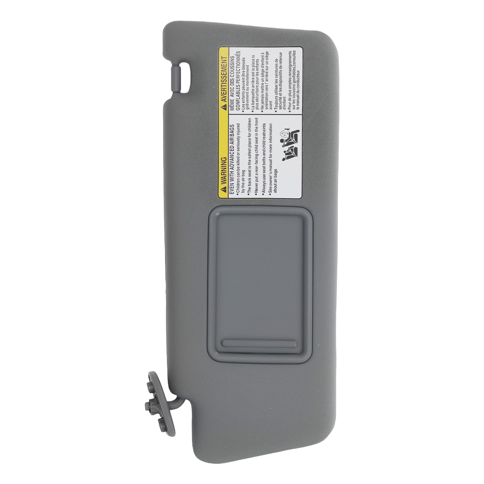 Pair Gray Sun visor w/ Light for Toyota Tacoma 2005-2015 LH RH 7432004210B0