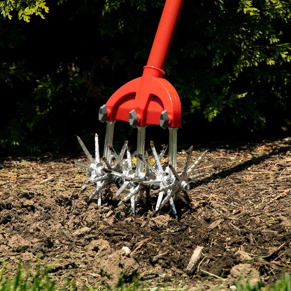 54.5 In. Long-Handled Rotary Hand Cultivator