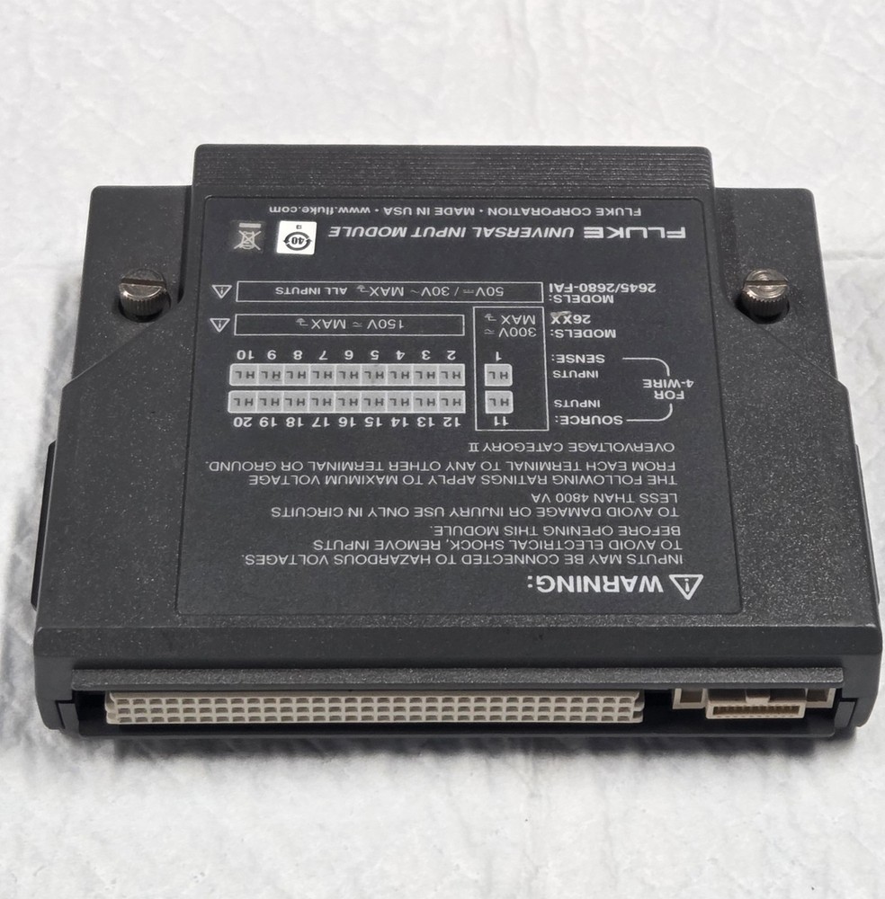 Fluke Universal Input Module 2645/2680-FAI, Fast Analog Input, 20 Channel