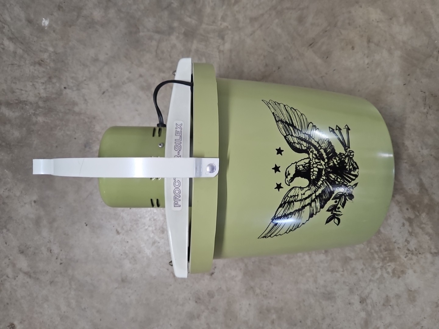 Vintage Proctor Silex Electric Ice Cream Maker Avocado Green Eagle Bucket Tested