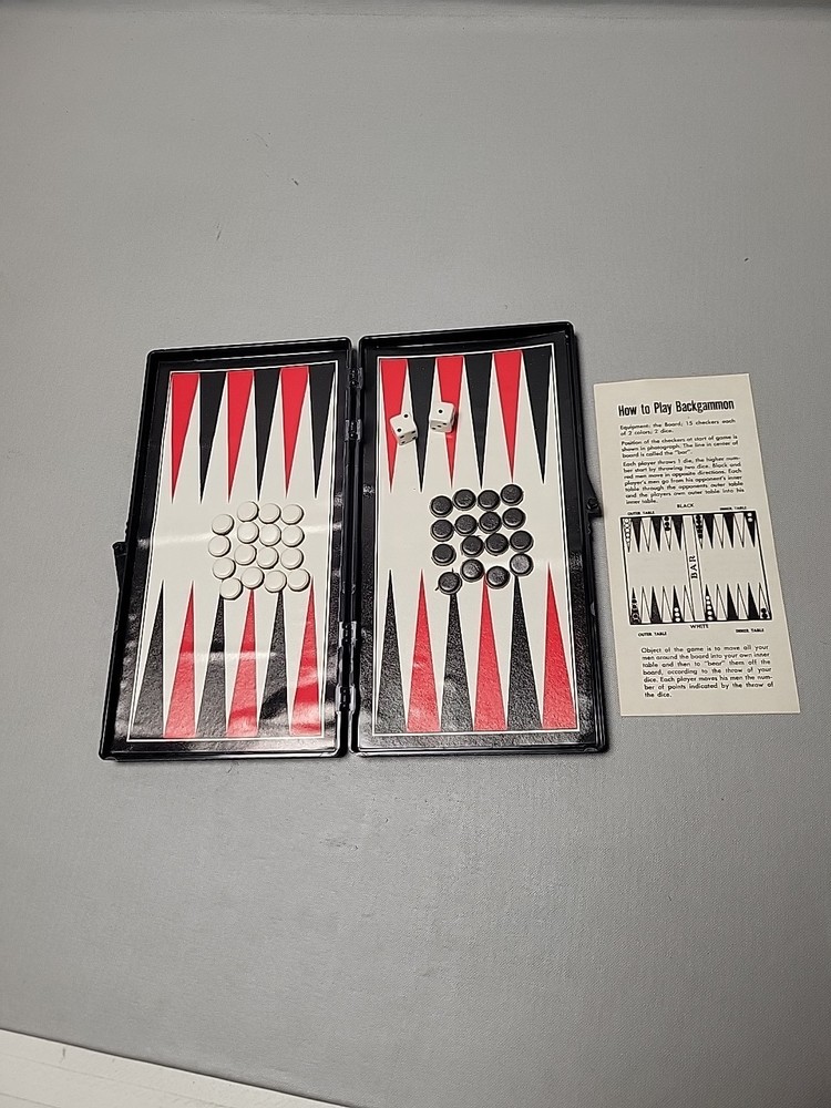 VINTAGEMAGNETIC BACKGEMMON GAME 1980, COMPLETE