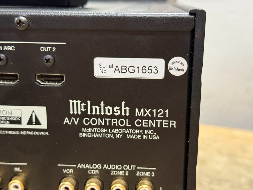 McIntosh MX121 Audio Video Control Center