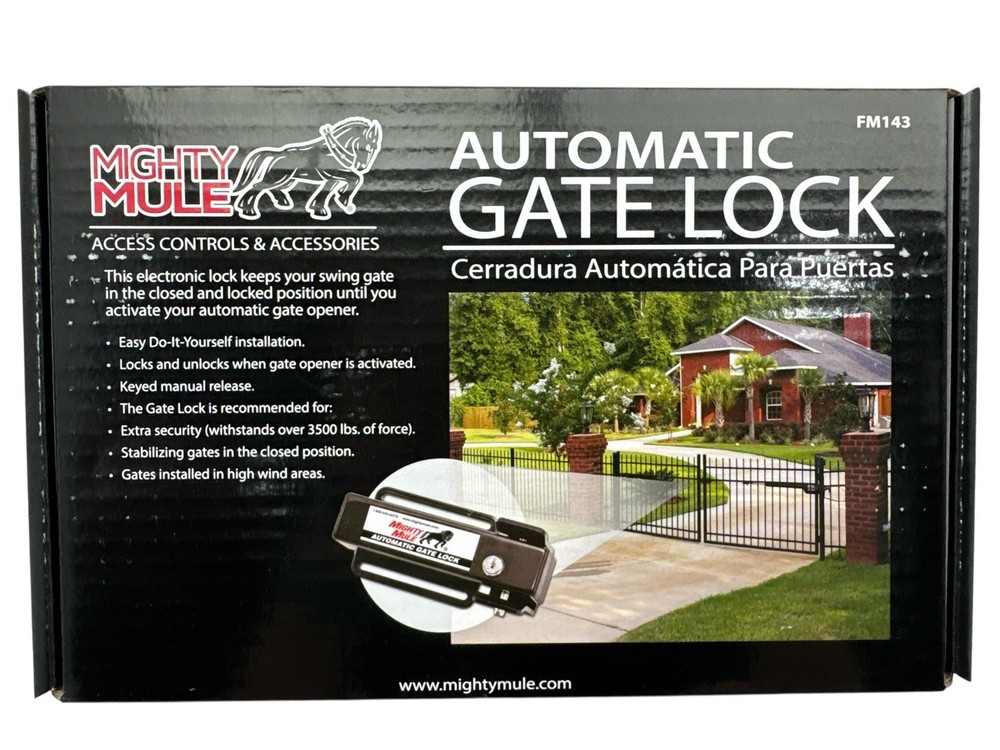 Mighty Mule Automatic Gate Lock FM143 New