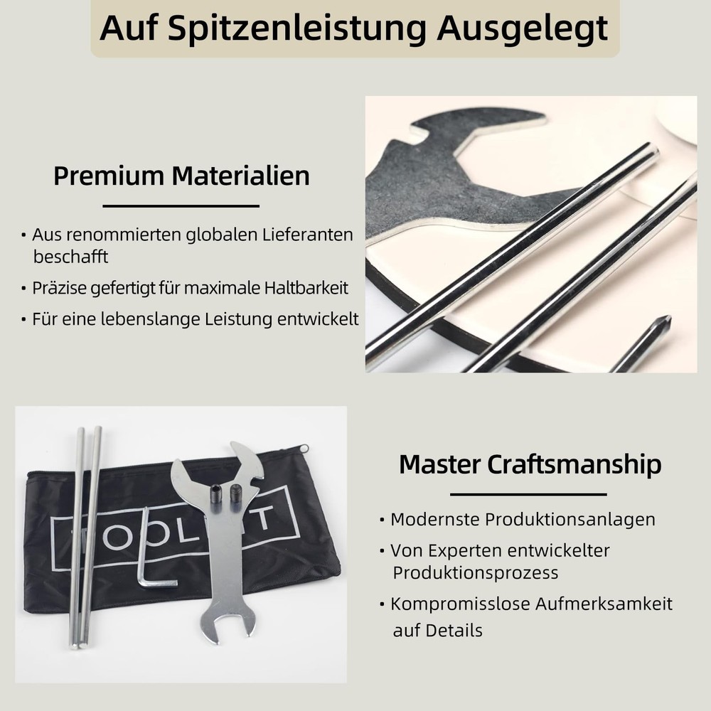 PRIORMAN Dance Pole Tool Kit, Portable Black Toolkit Bag for Silver