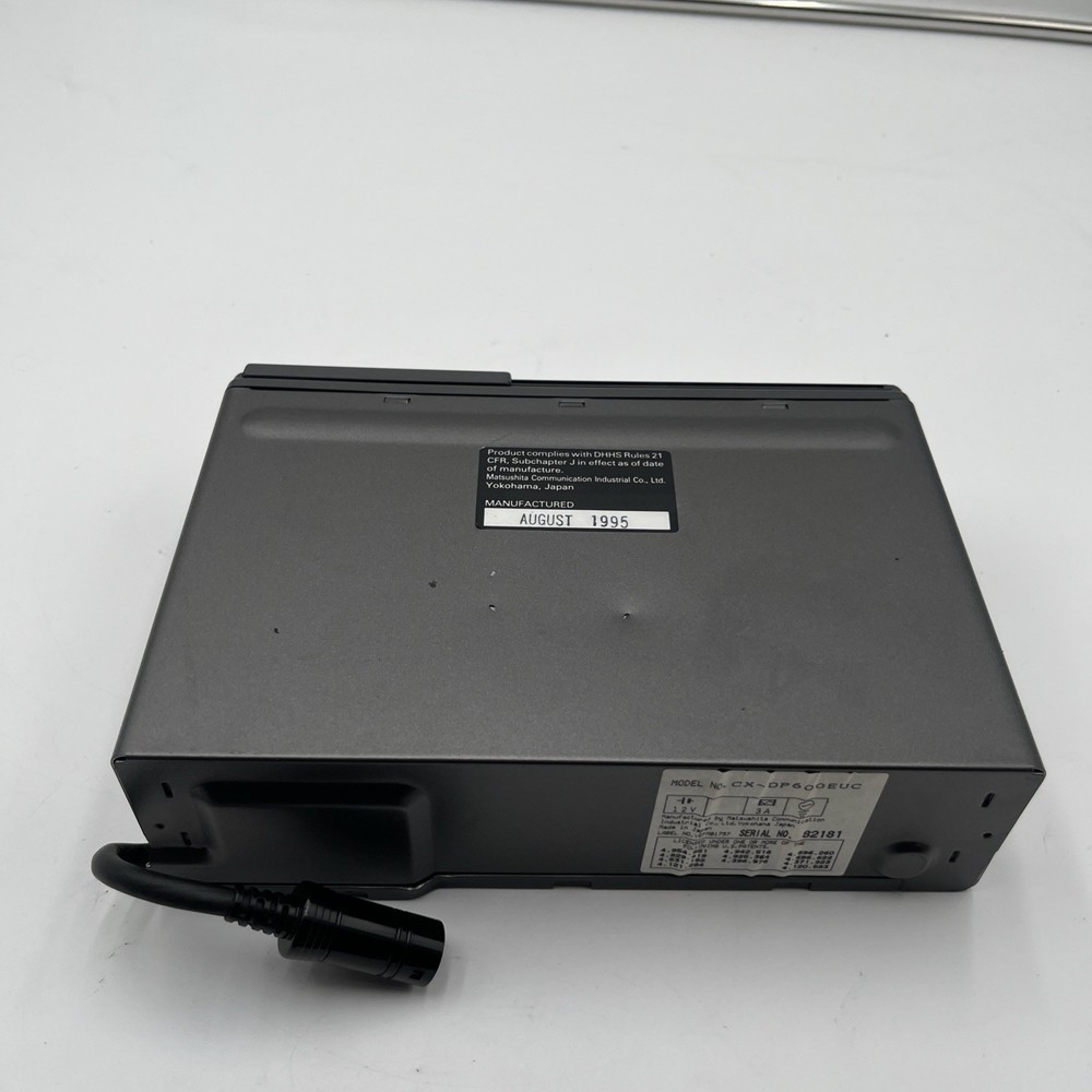 Panasonic Car Audio CD 6 Disc Changer DP600 Trunk Unit Mo. CX-DP600EUC Untested