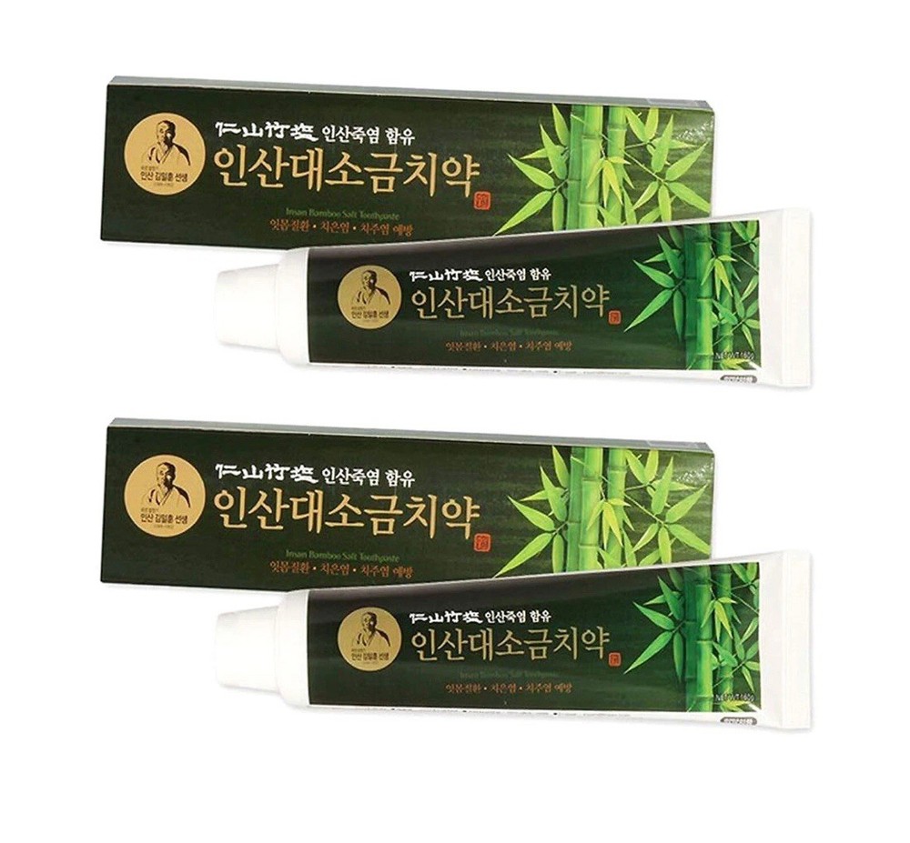 Insan Bamboo Salt toothpaste 160g - 2 Packs / 인산대소금치약
