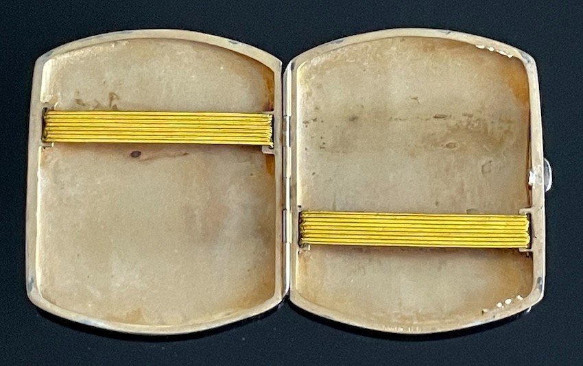 German solid silver cigarette case c. 1940