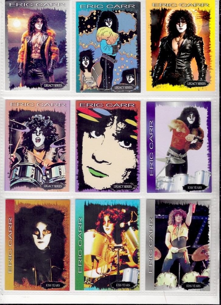 KISS, NEW 2025, Eric Carr, Trading Card Set,  Foil Bonus. 100 Sets Worldwide,