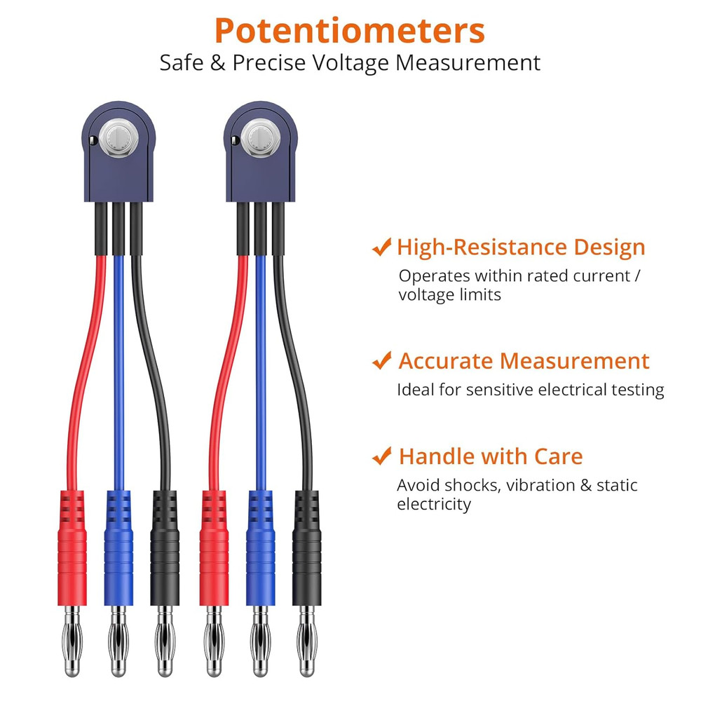 Multimeter Test Leads Kit 26Pcs - Multi Testers Replacement Test Leads with A...