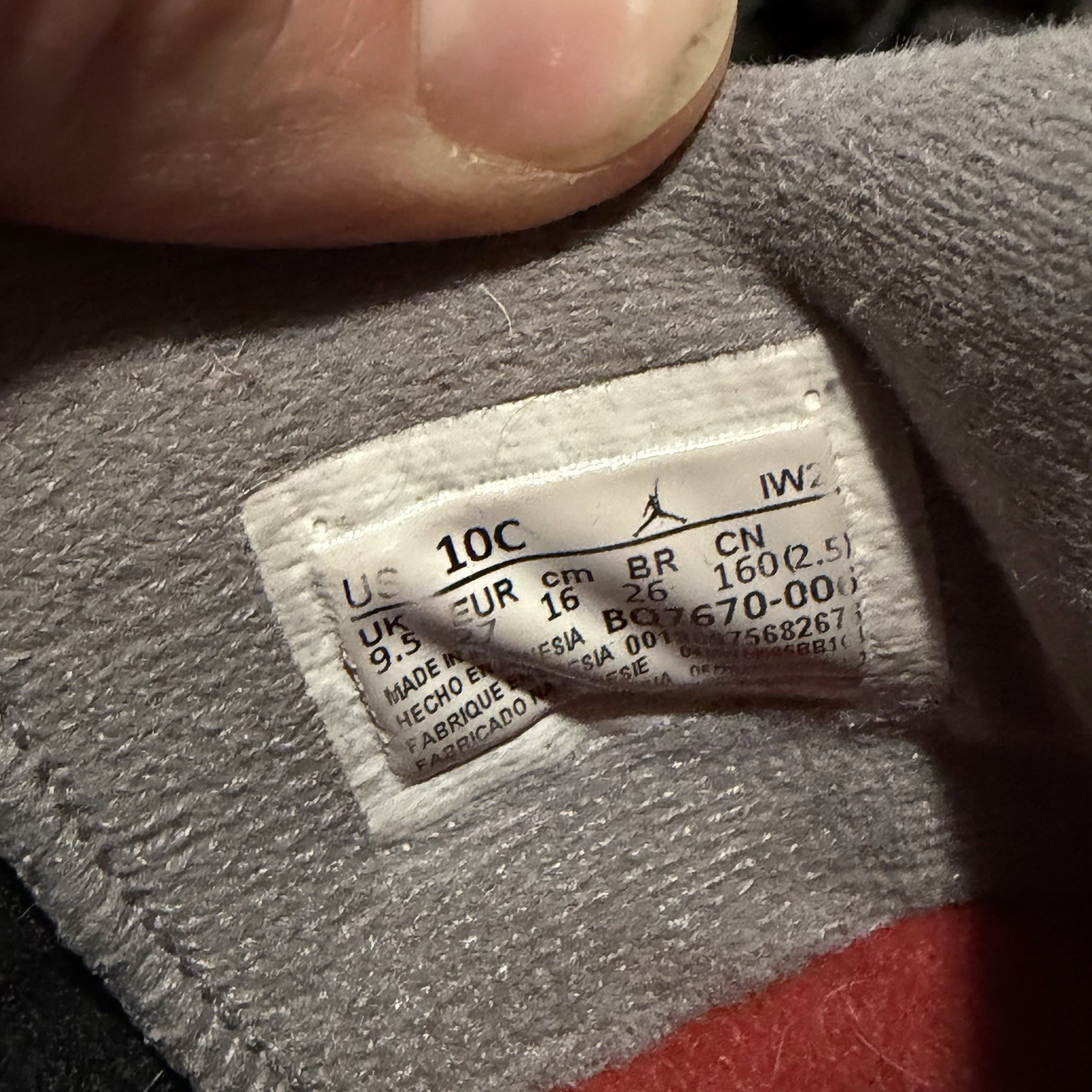 Nike Air Jordan 4 Retro Bred Reimagined Sneakers BQ7669-006 Kids Toddler Size 10