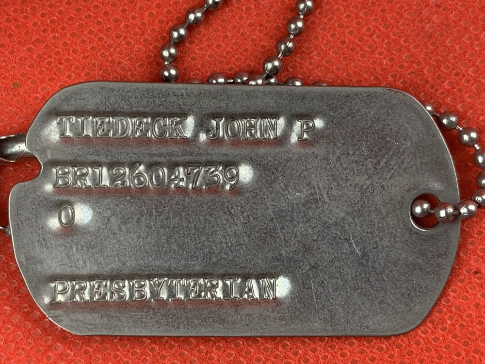 Original WW2 USGI Soldier’s Dog Tags