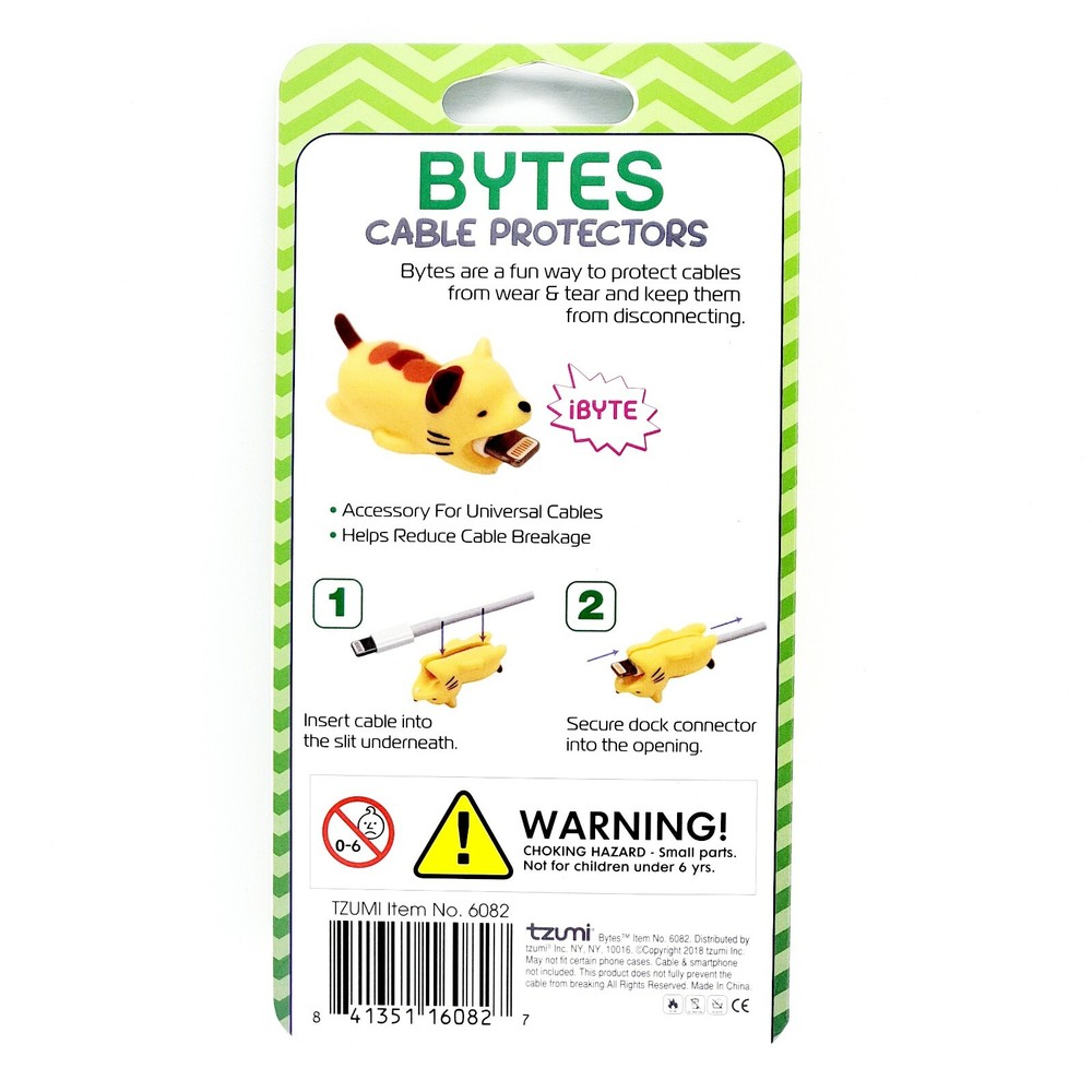 Tzumi Cord Bytes Cell Phone Cable Protector Flamingo/Deer Pack NEW