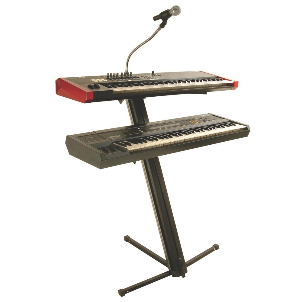 On-Stage KS9102 Quantum Core Column Keyboard Stand,Black