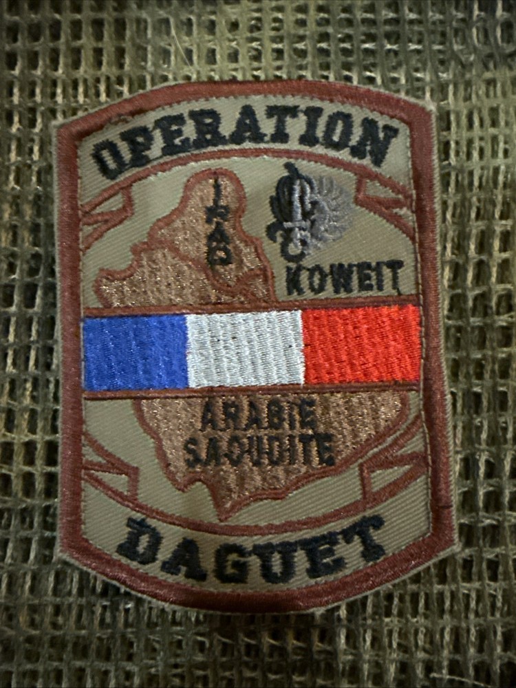 French NATO Forces Forces Operation DAGUET Pocket Patch FFL