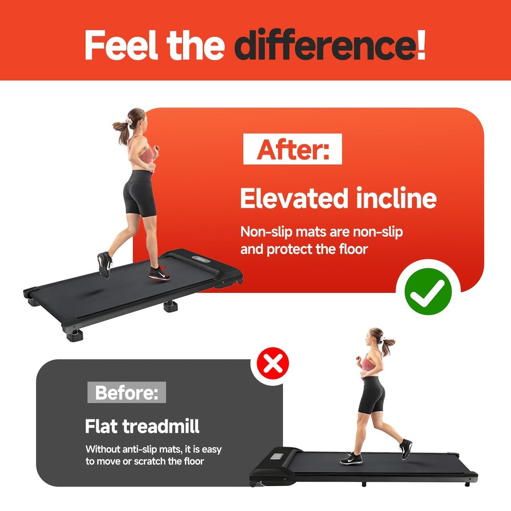 4Pack Treadmill Incline Riser Blocks, Stackable Treadmill Riser Incline Block...