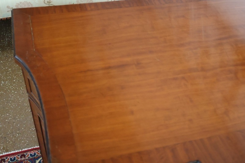 Early 20th Century French Style Burl & Satinwood Inlaid Chest Dresser Commode