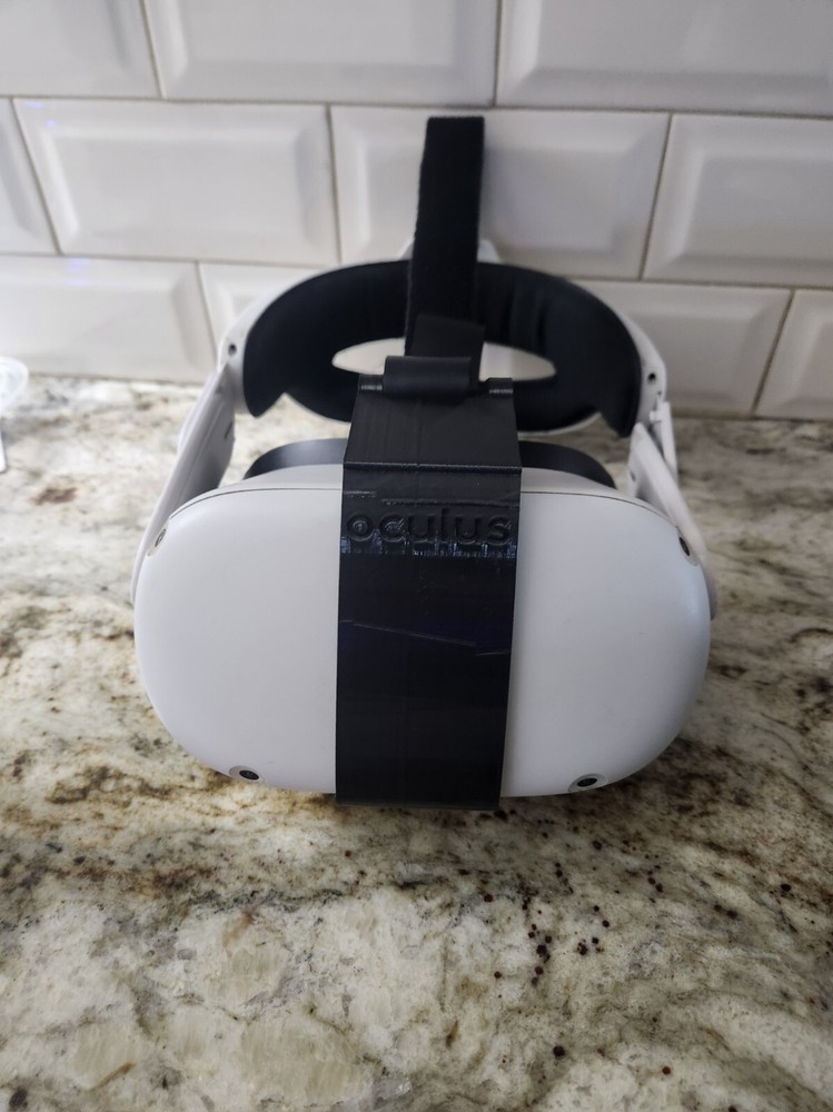 3D Printed Top Buckle Replacement compatible with Meta Quest 2 - Top strap fix