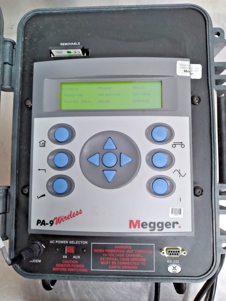 Megger PA-9 Wireless ~ Portable Power Quality Analyzer