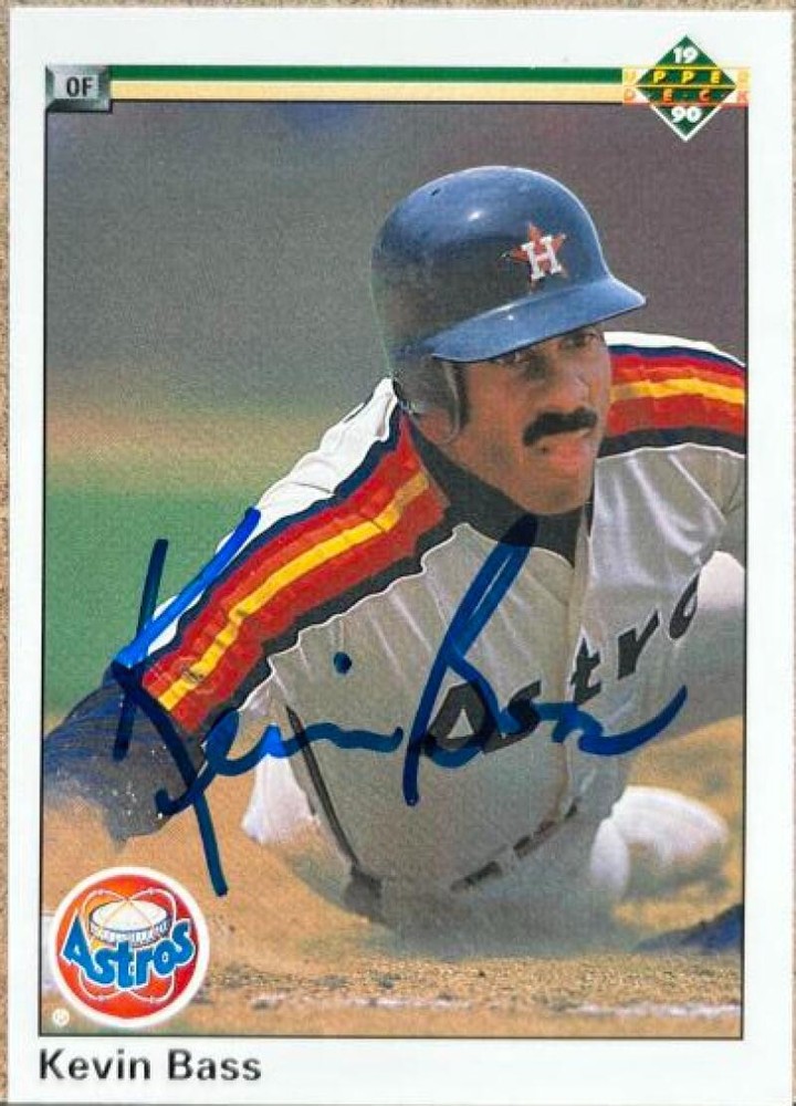 Kevin Bass Autographed 1990 Upper Deck #302