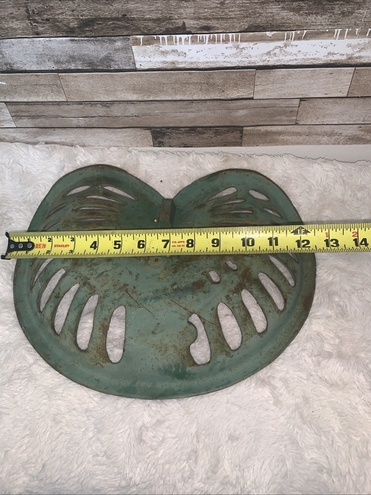 Vintage Cast Iron Tractor Seat By John Deer 1847