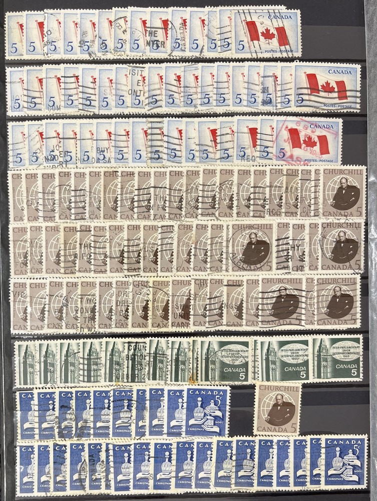 Canada Mid Period Mixture Used (Many 100s) DA1427